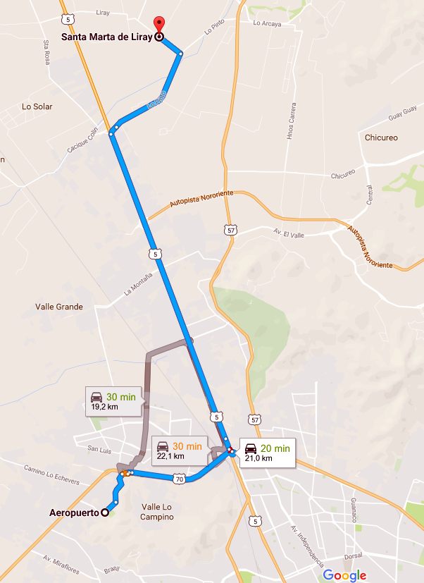 Mapa Localización de Holidayrent en Santiago