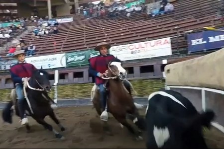 Holiday Rent RV at the Chilean, National Rodeo Championship.